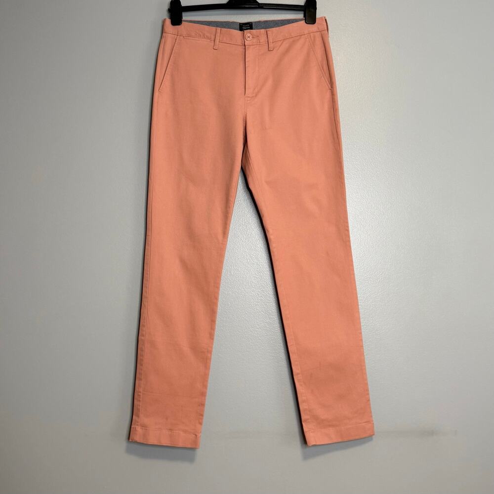 J.Crew Salmon Pink 770 Straight Stretch Chino Pants W32 L34